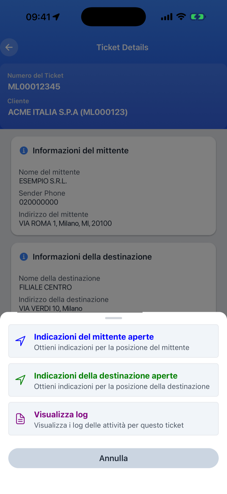 One-tap navigation